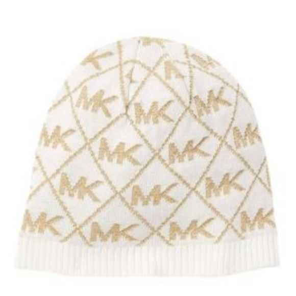 Michael Kors Accessories - Michael Kors Cream and metallic Gold Michael Kors